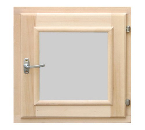 Форточка для бани Липа, стеклопакет 30x30 см