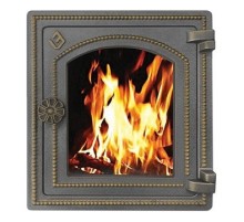 Печная дверца Везувий ДТ-4С (бронза)