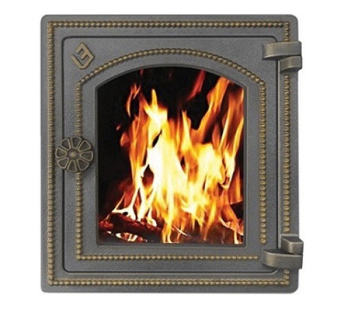 Печная дверца Везувий ДТ-4С (бронза)