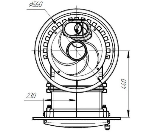 Печь банная Атмосфера XL (Про) сетка нержавейка