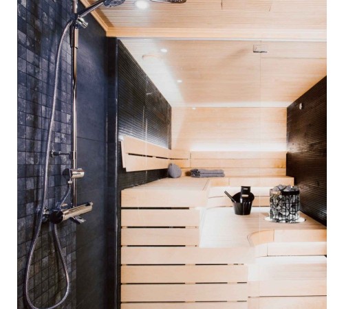 Электрическая печь Harvia Cilindro PC90XE Black Steel, пульт в комплекте