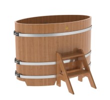 Купель овальная, дуб 0.80x1.42