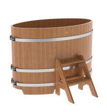 Купель овальная, дуб 0.80x1.42