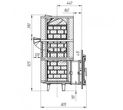 Печь банная Атмосфера XXL сетка нержавеющая