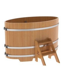 Купель овальная, лиственница 0.92x1.66