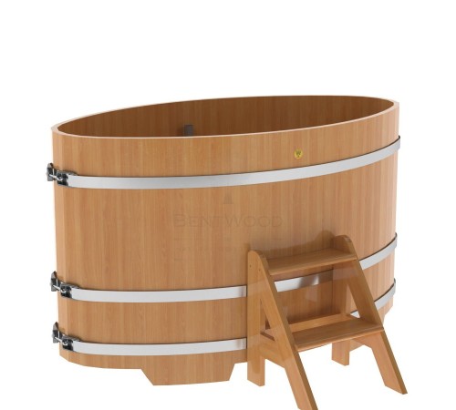 Купель овальная, лиственница 0.92x1.66