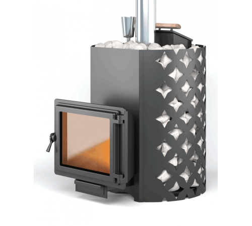 Печь для бани ЭТНА 24 (Панорама), закрытая каменка