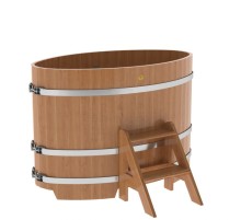 Купель овальная, дуб 0.92x1.66