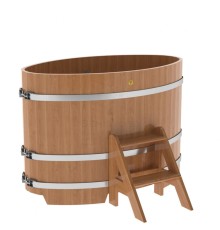 Купель овальная, дуб 0.92x1.66