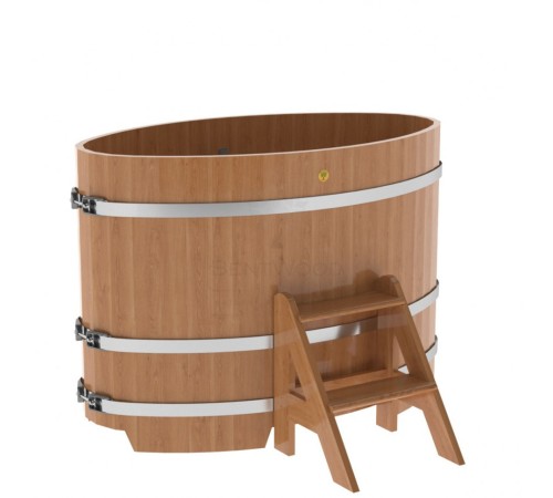 Купель овальная, дуб 0.92x1.66