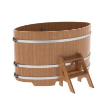 Купель овальная, дуб 1.02x1.68