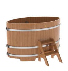 Купель овальная, дуб 1.02x1.68