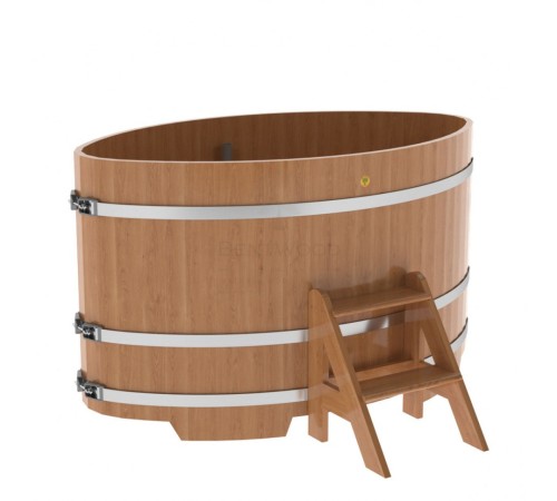 Купель овальная, дуб 1.02x1.68