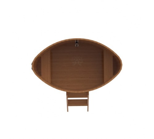 Купель овальная, дуб 1.02x1.68