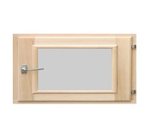 Форточка для бани Липа, стеклопакет 50x60 см
