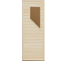 Дверь из липы со стеклом 2 1900х700 мм