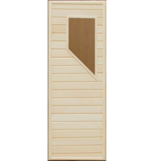 Дверь из липы со стеклом 2 1900х700 мм