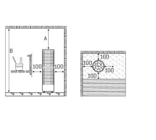 Электрическая печь Harvia Cilindro Pro 165E/200E, без пульта