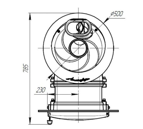 Печь банная Атмосфера XL ламели "Змеевик"