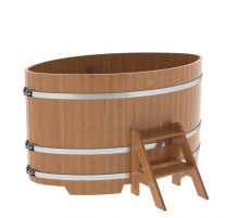 Купель овальная, дуб 1.08x1.75