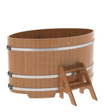 Купель овальная, дуб 1.08x1.75