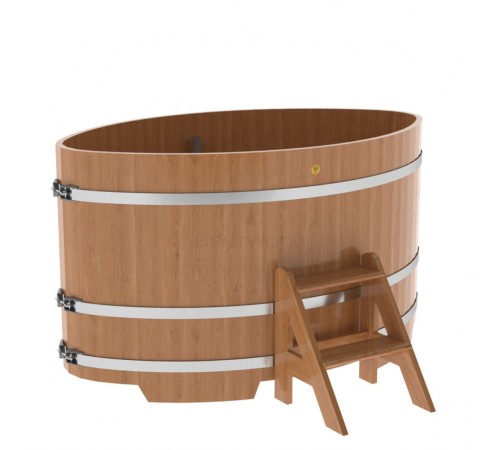 Купель овальная, дуб 1.08x1.75