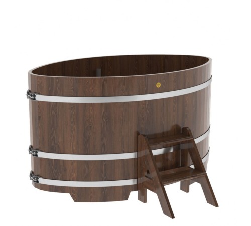 Купель овальная, дуб 1.08x1.75