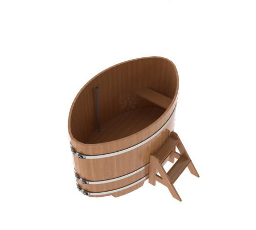 Купель овальная, дуб 1.08x1.75