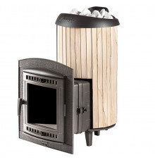 Печь банная Атмосфера XL ламели Окаменевшее дерево наборные