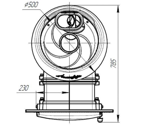 Печь банная Атмосфера XL ламели Окаменевшее дерево наборные