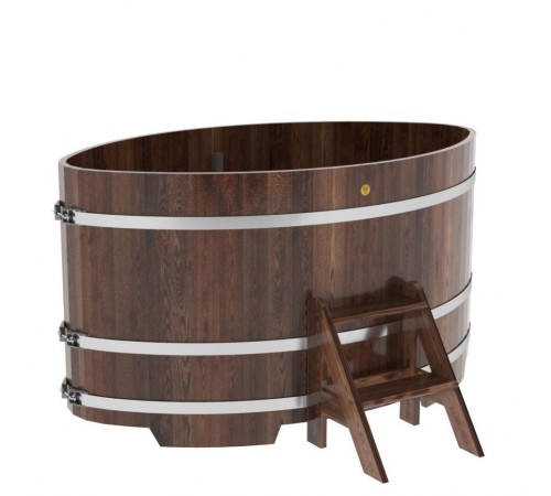 Купель овальная, лиственница 1.15x1.83