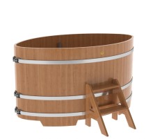 Купель овальная, дуб 1.15x1.83