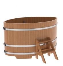 Купель овальная, дуб 1.15x1.83