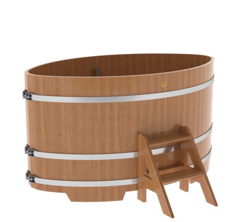 Купель овальная, дуб 1.15x1.83