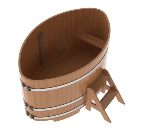 Купель овальная, дуб 1.15x1.83