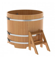 Купель круглая, лиственница, диаметр 1.17