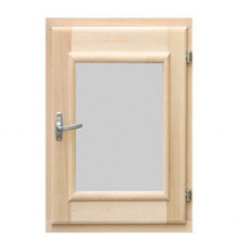 Форточка для бани Липа, стеклопакет 50x30 см