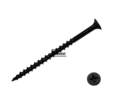 Саморез черный 76 мм