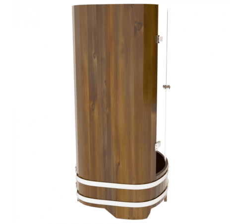 Душевая кабина Bentwood из мореной лиственницы со стеклянными дверцами