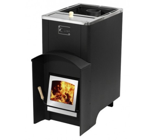 Печь для бани Вулкан Эльбрус 20 с баком Стекло