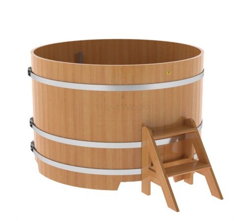 Купель круглая, лиственница, диаметр 1.50