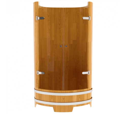 Душевая кабина Bentwood сращенные ламели натуральной лиственницы со стеклянными дверцами