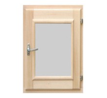 Форточка для бани Липа, стеклопакет 60x40 см