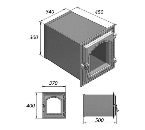 Духовой шкаф Везувий 220 (Антрацит)