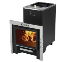 Печь для бани Вулкан Эльбрус 20 с баком Панорама