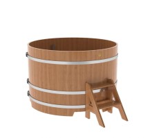 Купель круглая, дуб, диаметр 1.50