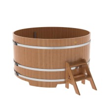 Купель круглая, дуб, диаметр 1.80