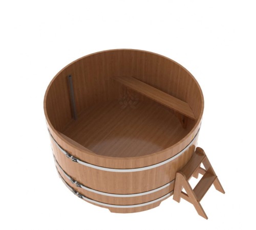 Купель круглая, дуб, диаметр 1.80