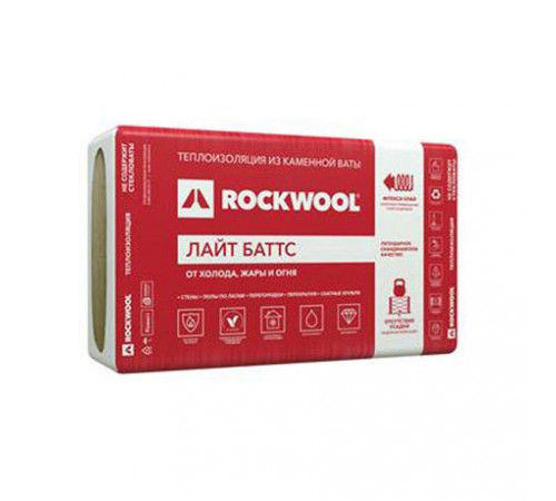 Утеплитель Rockwool ЛАЙТ БАТТС 800x600x50 мм., 5,76 кв.м.