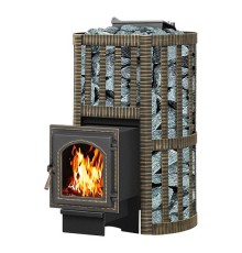 Дровяная печь ВЕЗУВИЙ УРАГАН КОВКА 16 (270)
